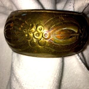 Brass and copper 1970’s vintage cuff bracelet